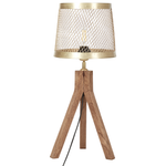 Tischleuchte BEKI Mango Holz Braun