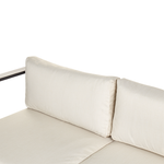 Garten Ecksofa mit Tisch 5-Sitzer MESSINA linksseitig Metall Beige
