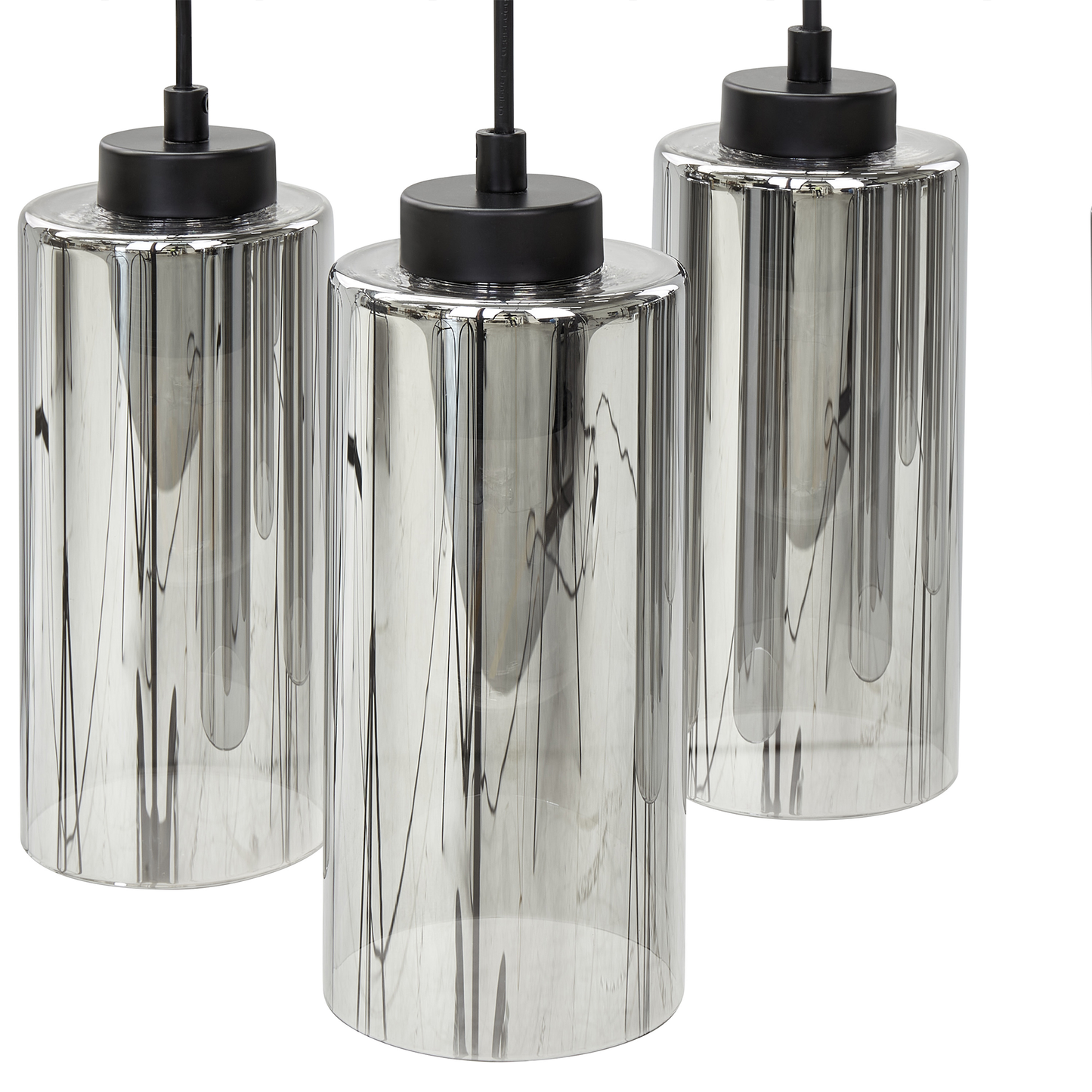 Hängelampe PURIRI Glas Grau