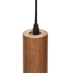 Hängelampe TUTAKI Metall Schwarz