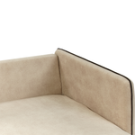 3-Sitzer Ecksofa Samtstoff beige linksseitig ALTAN
