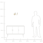 Wandlampe BRITHON Metall Weiss