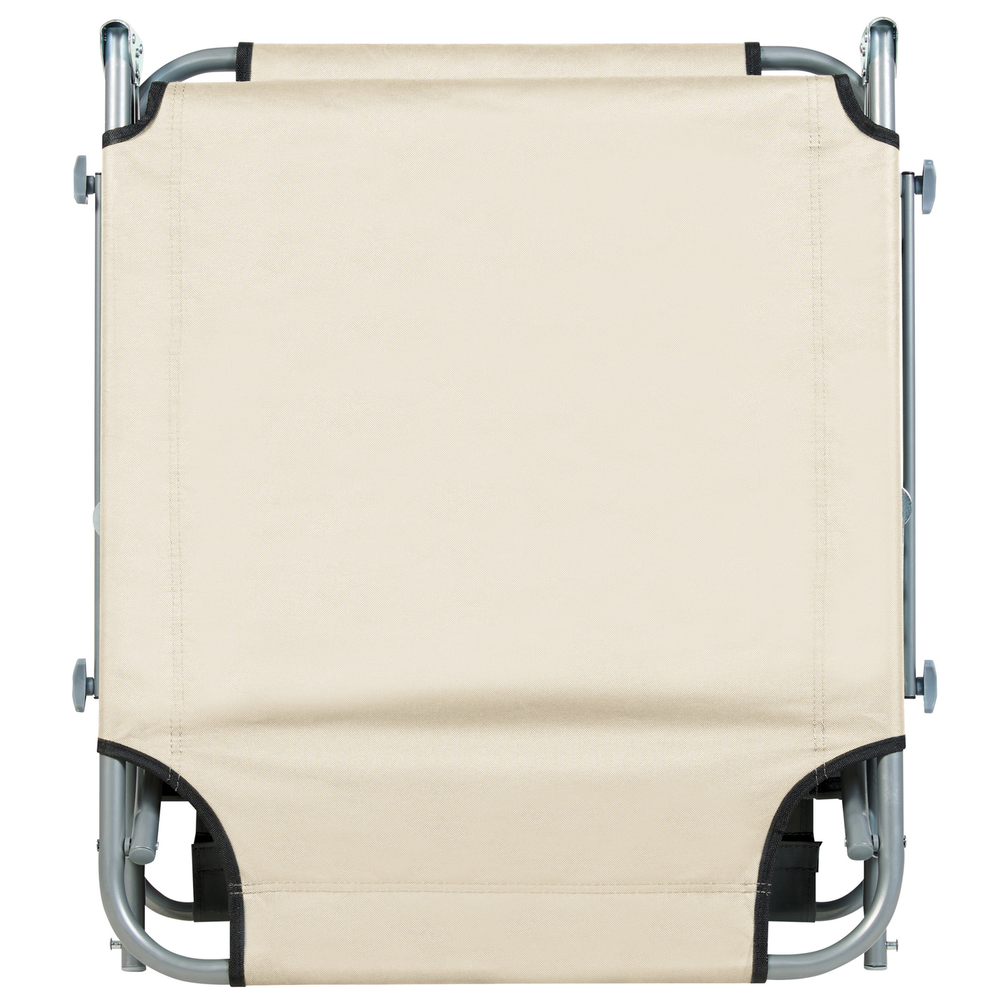 Gartenliege Stahl creme Sonnendach verstellbar FOLIGNO