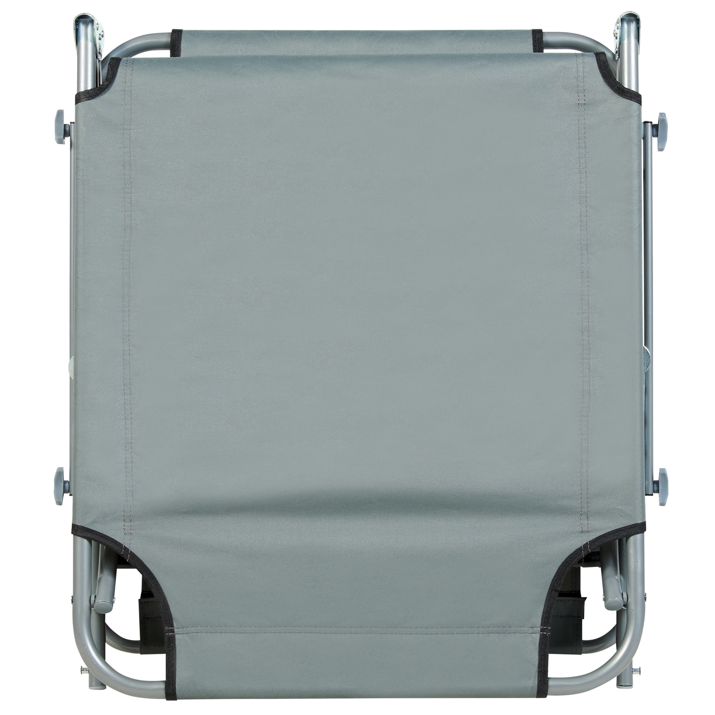 Gartenliege Stahl grau Sonnendach verstellbar FOLIGNO