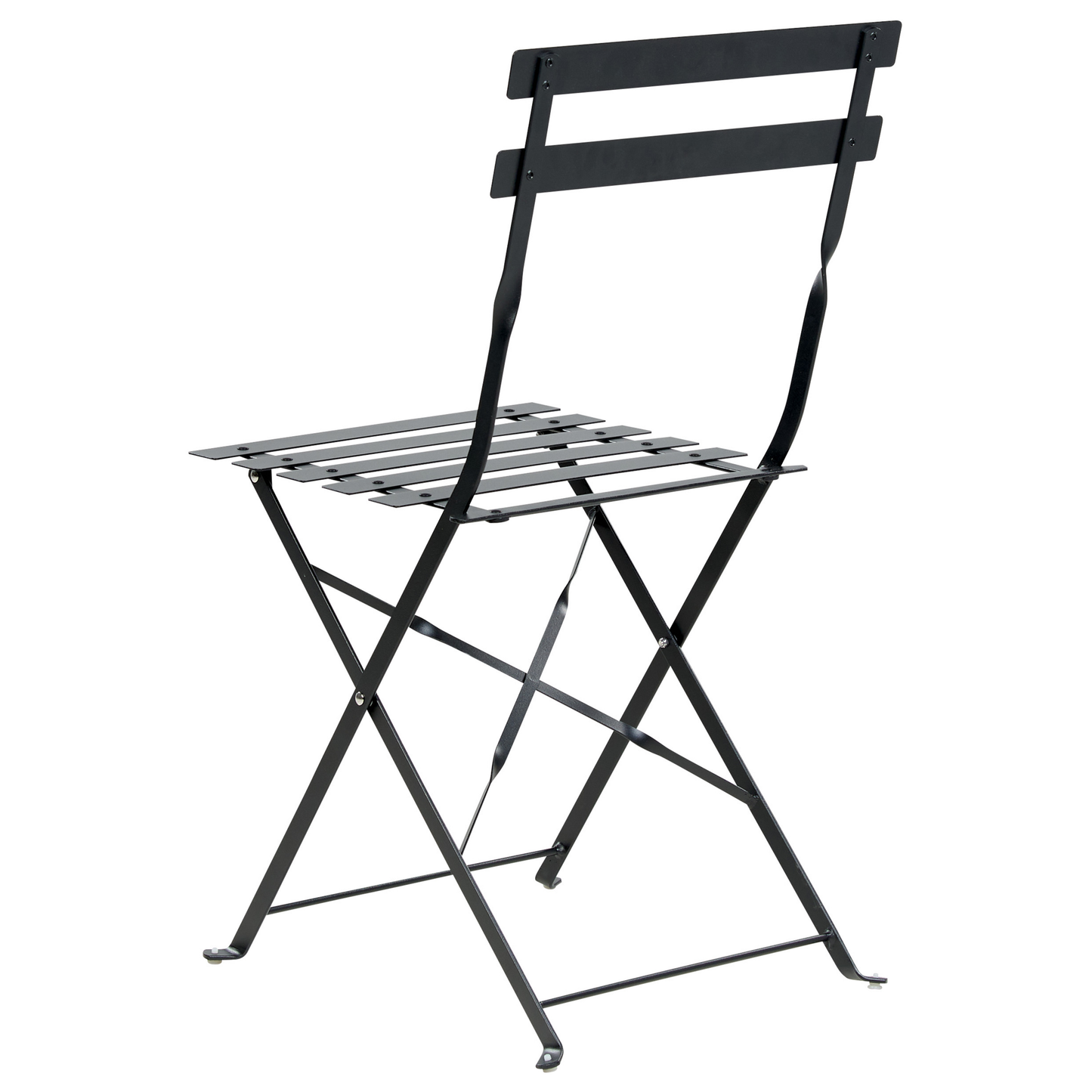 Bistro Set klappbar FIORI Metall Schwarz