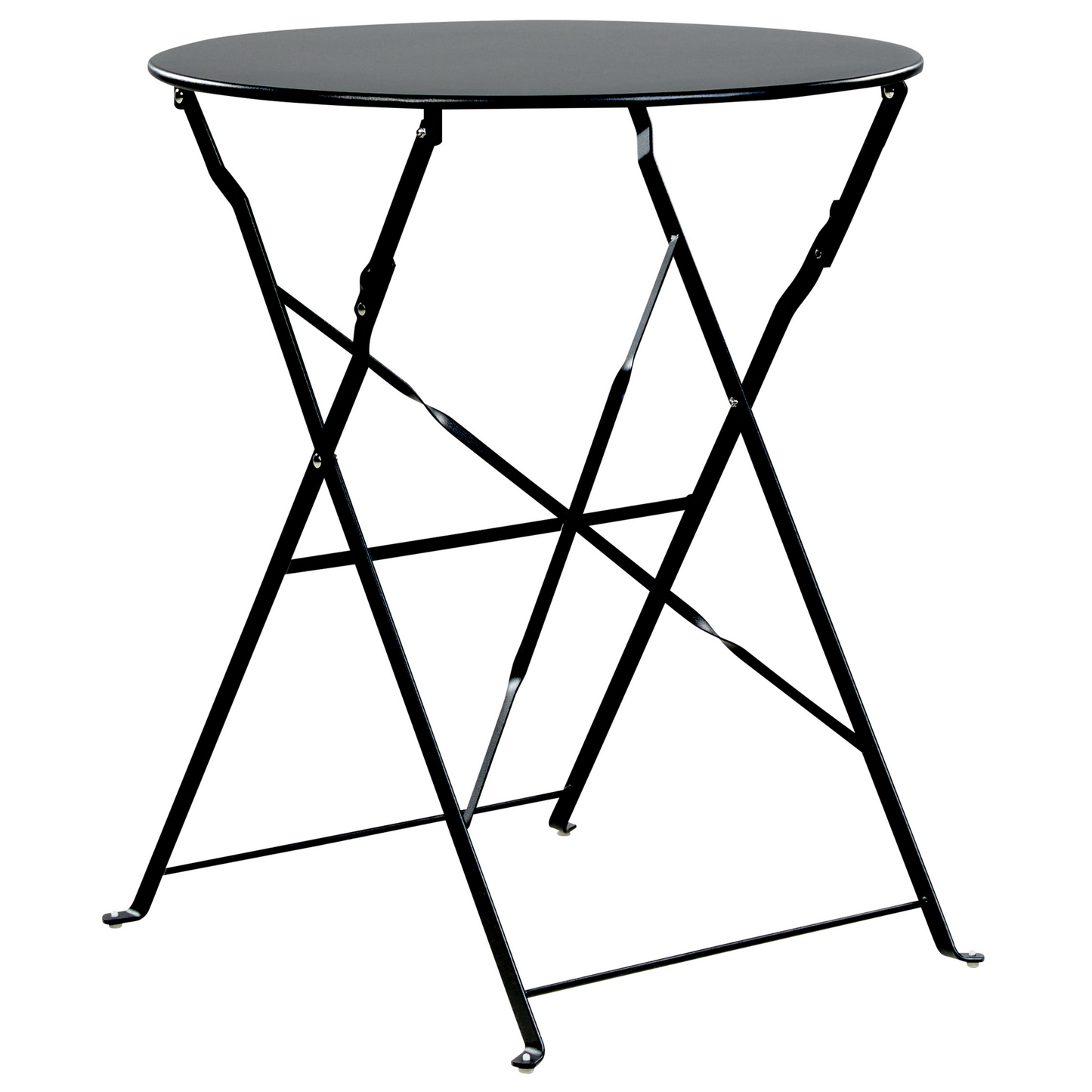 Bistro Set klappbar FIORI Metall Schwarz