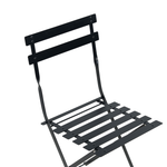 Bistro Set klappbar FIORI Metall Schwarz