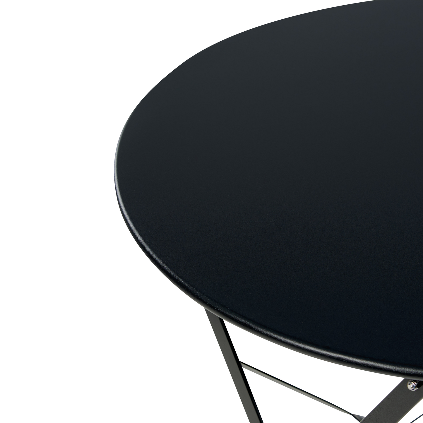 Bistro Set klappbar FIORI Metall Schwarz