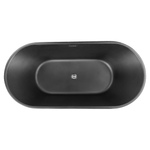 Freistehende Badewanne 169 cm x 80 cm schwarz GOCTA
