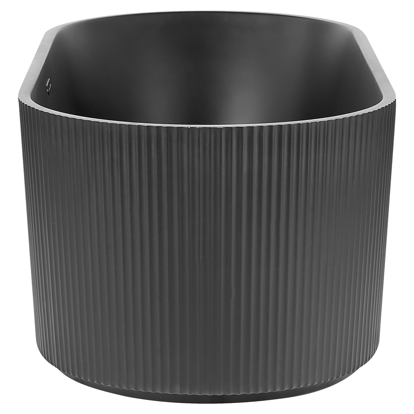 Freistehende Badewanne 169 cm x 80 cm schwarz GOCTA