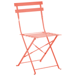 Bistro Set klappbar FIORI Metall Korallenrot