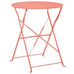 Bistro Set klappbar FIORI Metall Korallenrot