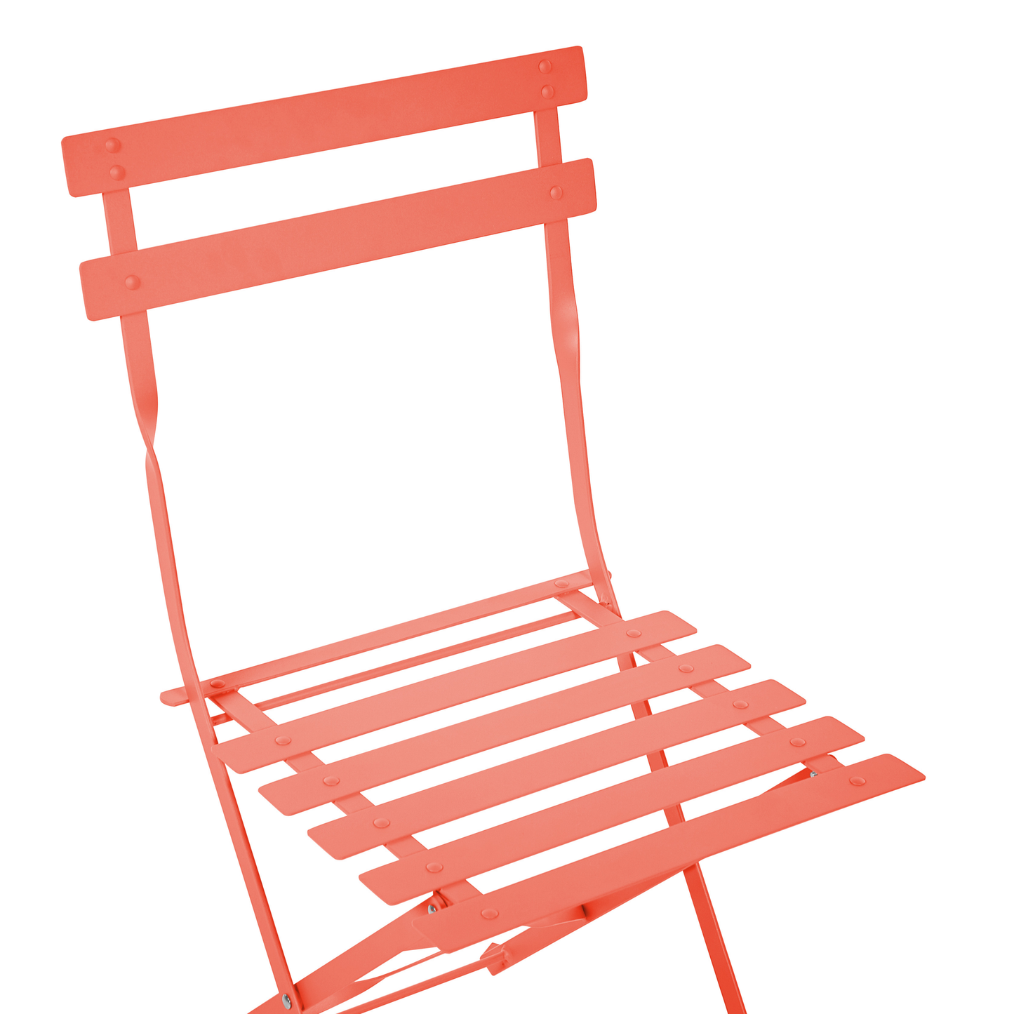 Bistro Set klappbar FIORI Metall Korallenrot