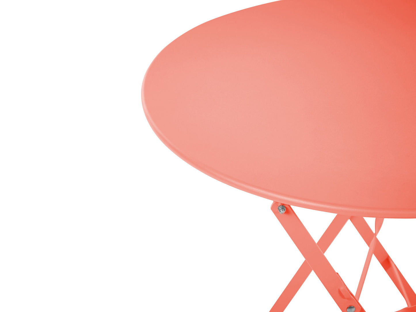 Bistro Set klappbar FIORI Metall Korallenrot