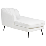 Chaiselongue Bouclé cremeweiss rechtsseitig ALLIER