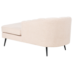 Chaiselongue Bouclé hellbeige linksseitig ALLIER