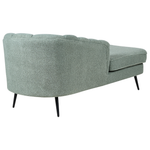 Chaiselongue Bouclé grün rechtsseitig ALLIER
