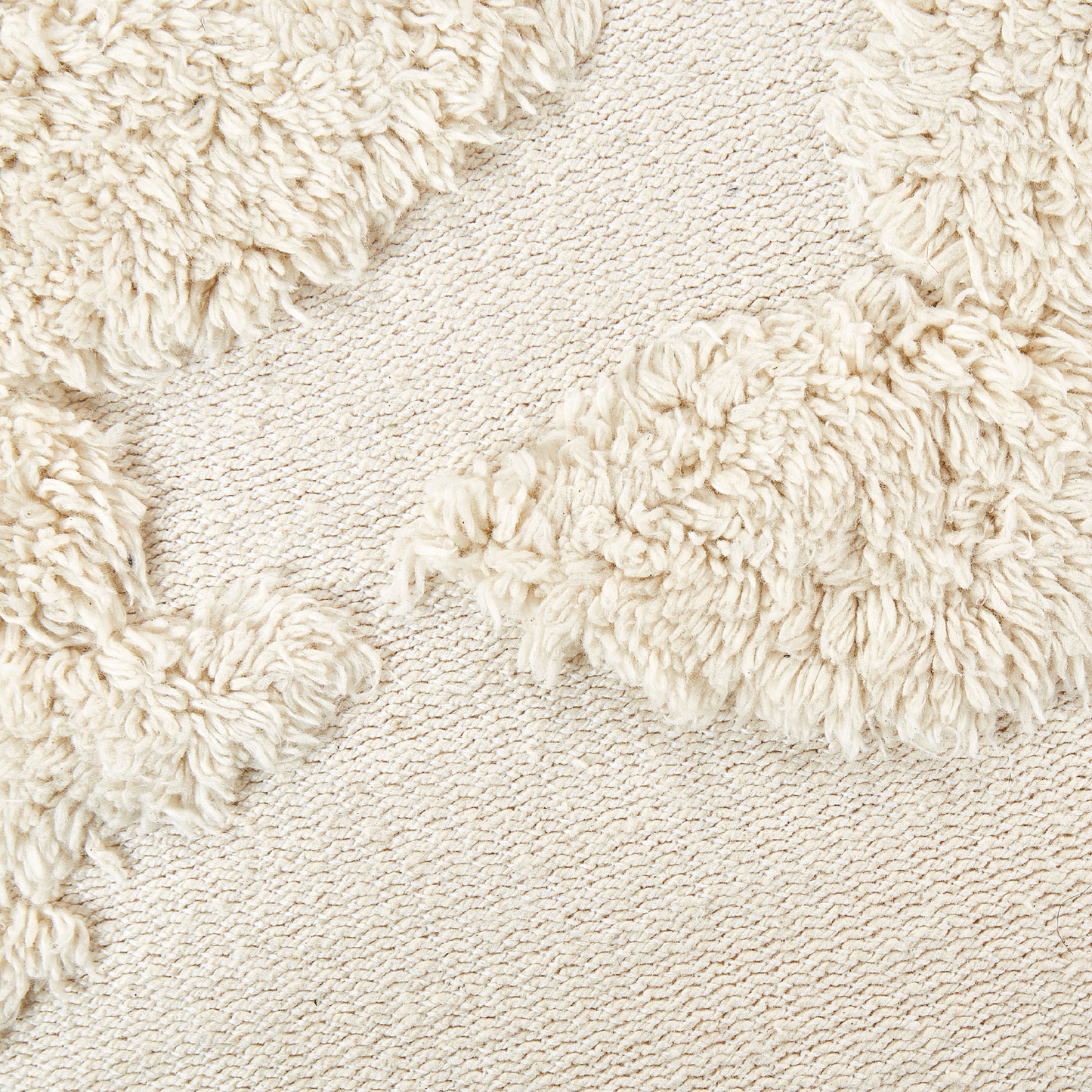 Pouf Baumwolle beige 45 x 45 x 45 cm MULTAN