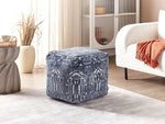 Pouf Viskose dunkelblau 50 x 50 x 50 cm SANAWAN