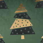 Dekokissen 2er Set GOLDSPRUCE Samtstoff 45 x 45 cm Grün Weihnachtsmotiv