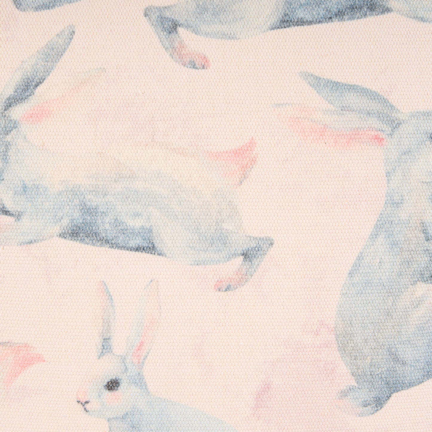 Dekokissen Baumwolle Hasenmotiv rosa 45 x 45 cm 2er Set RATIBIDA