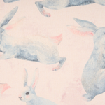 Dekokissen Baumwolle Hasenmotiv rosa 45 x 45 cm 2er Set RATIBIDA