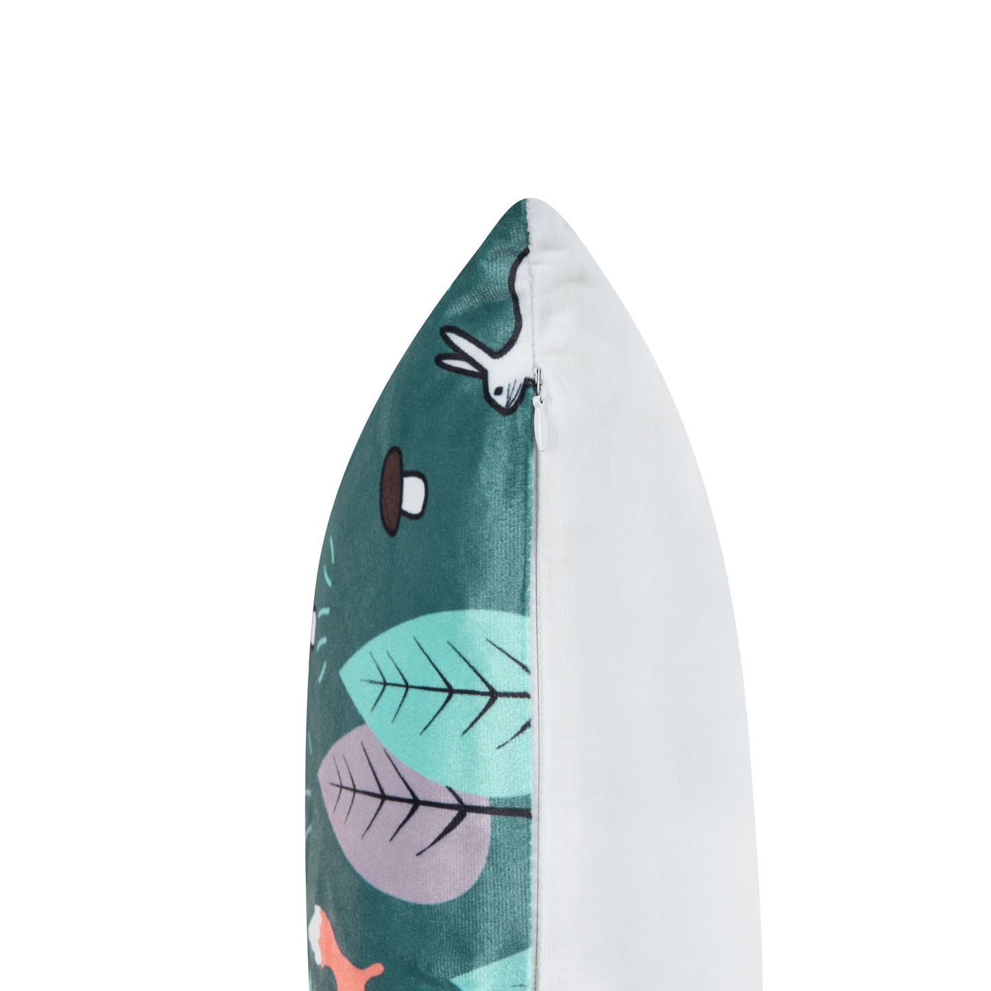 Kinderkissen aus Samt mit Waldmotiv 45 x 45 cm Mintgrün 2er Set FOOTHILL