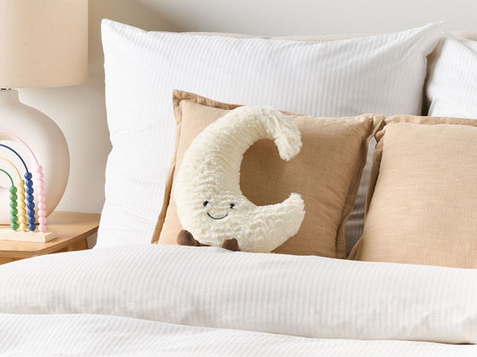 Kinderkissen Mond 21 x 40 cm Weiss MOONLIGHTER