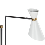 Stehlampe MELAWI Metall Weiss