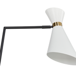 Stehlampe MELAWI Metall Weiss