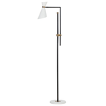 Stehlampe MELAWI Metall Weiss