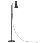 Stehlampe MELAWI Metall Schwarz