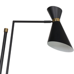 Stehlampe MELAWI Metall Schwarz