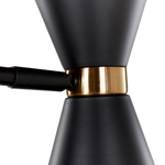 Stehlampe MELAWI Metall Schwarz