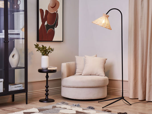 Stehlampe KERIAN Rattan Naturfarben
