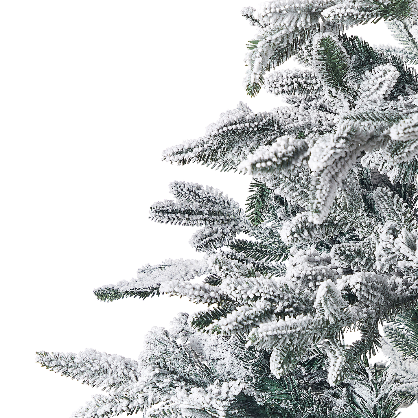 Künstlicher Weihnachtsbaum schneebedeckt 240 cm weiss BASSIE