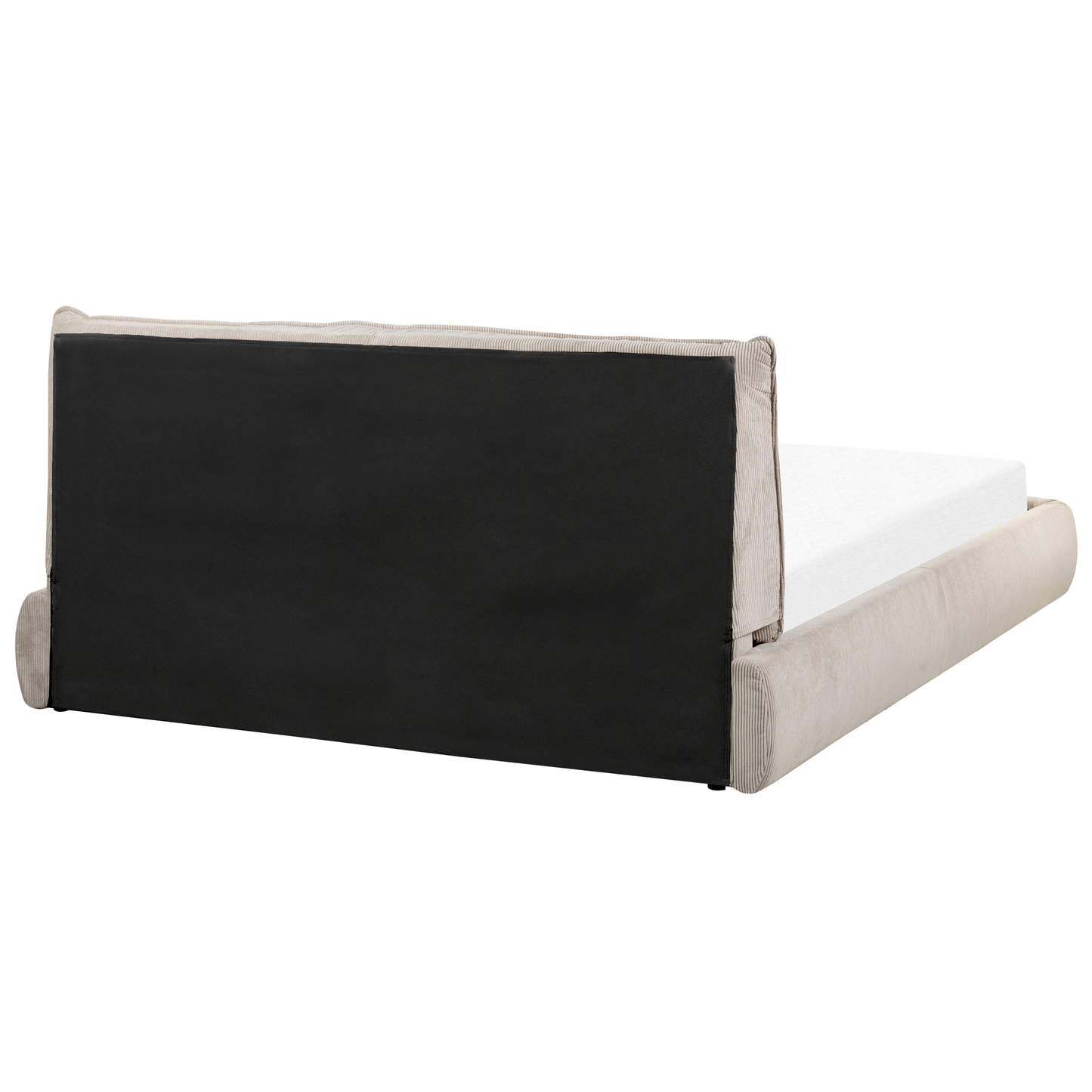 Bett mit Lattenrost Cord VINAY 160 x 200 cm Taupe