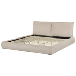Bett mit Lattenrost Cord VINAY 180 x 200 cm Taupe