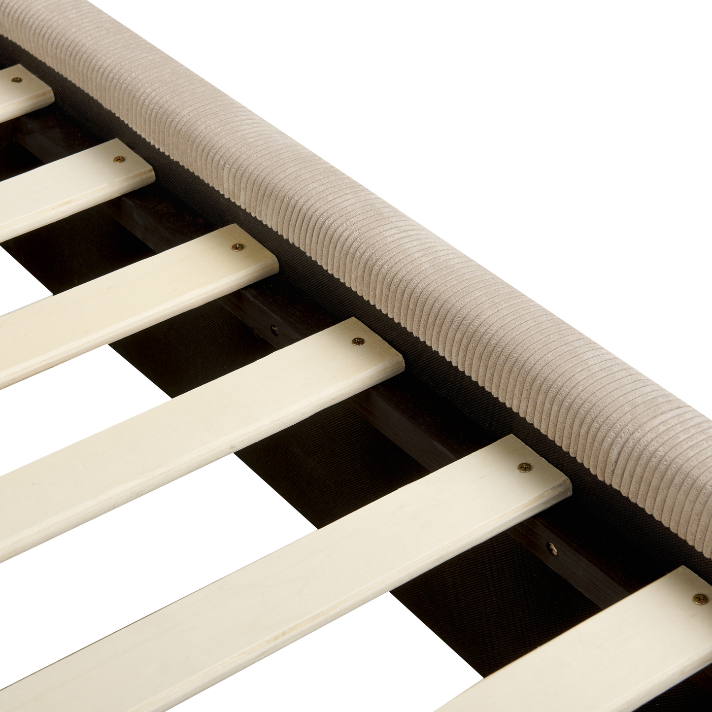 Bett mit Lattenrost Cord VINAY 180 x 200 cm Taupe