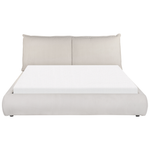 Bett mit Lattenrost Cord VINAY 160 x 200 cm Hellbeige