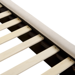 Bett mit Lattenrost Cord VINAY 160 x 200 cm Hellbeige