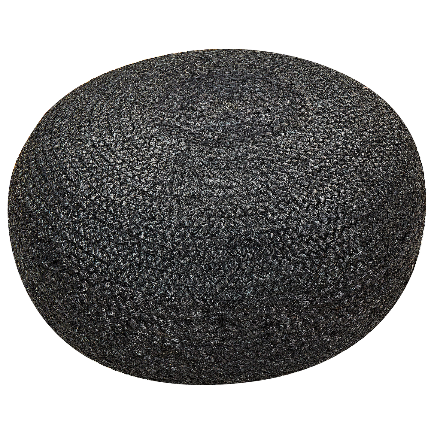 Pouf Jute schwarz ⌀ 50 cm TIFELT