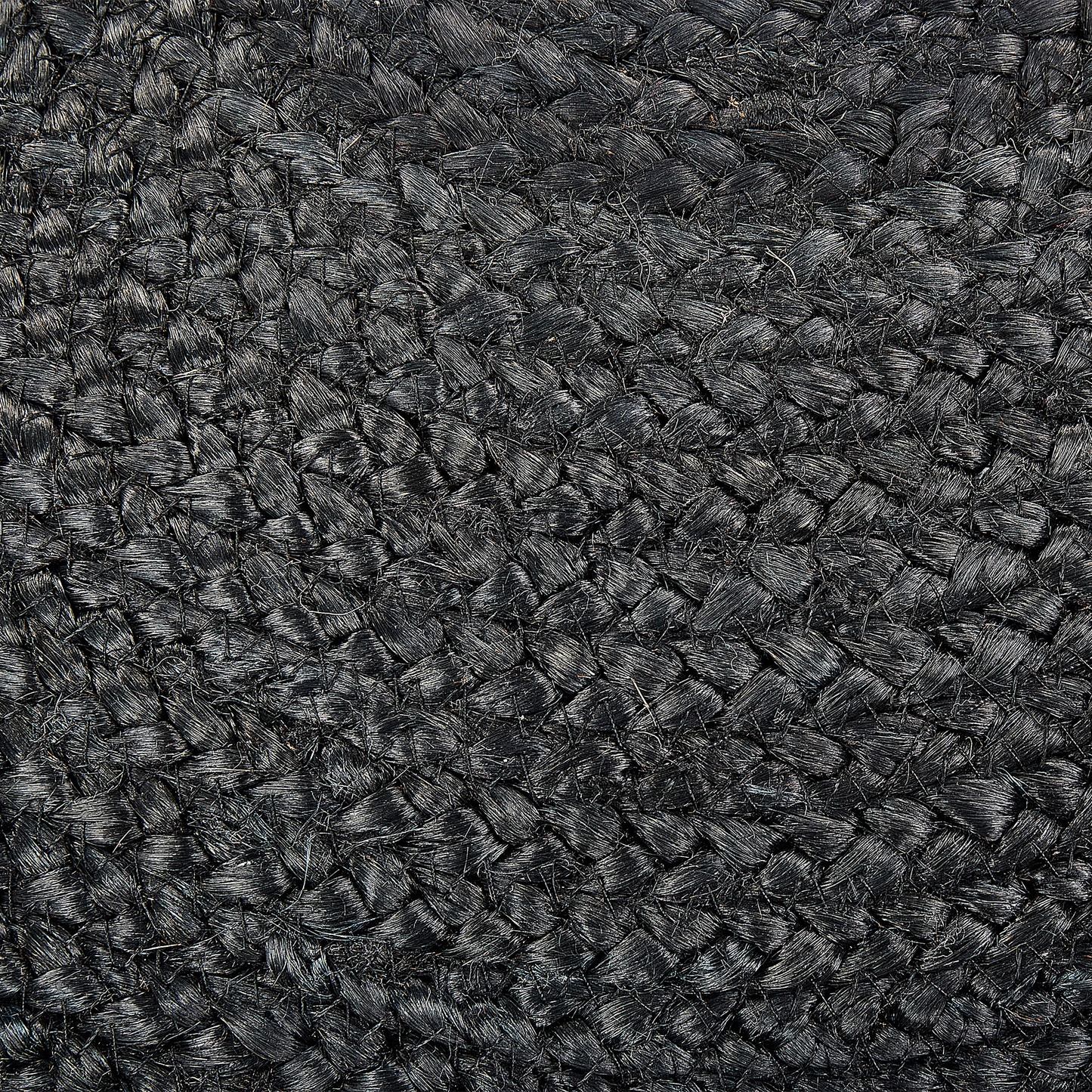 Pouf Jute schwarz ⌀ 50 cm TIFELT