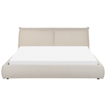 Bett mit Lattenrost Stoff VINAY 180 x 200 cm Beige