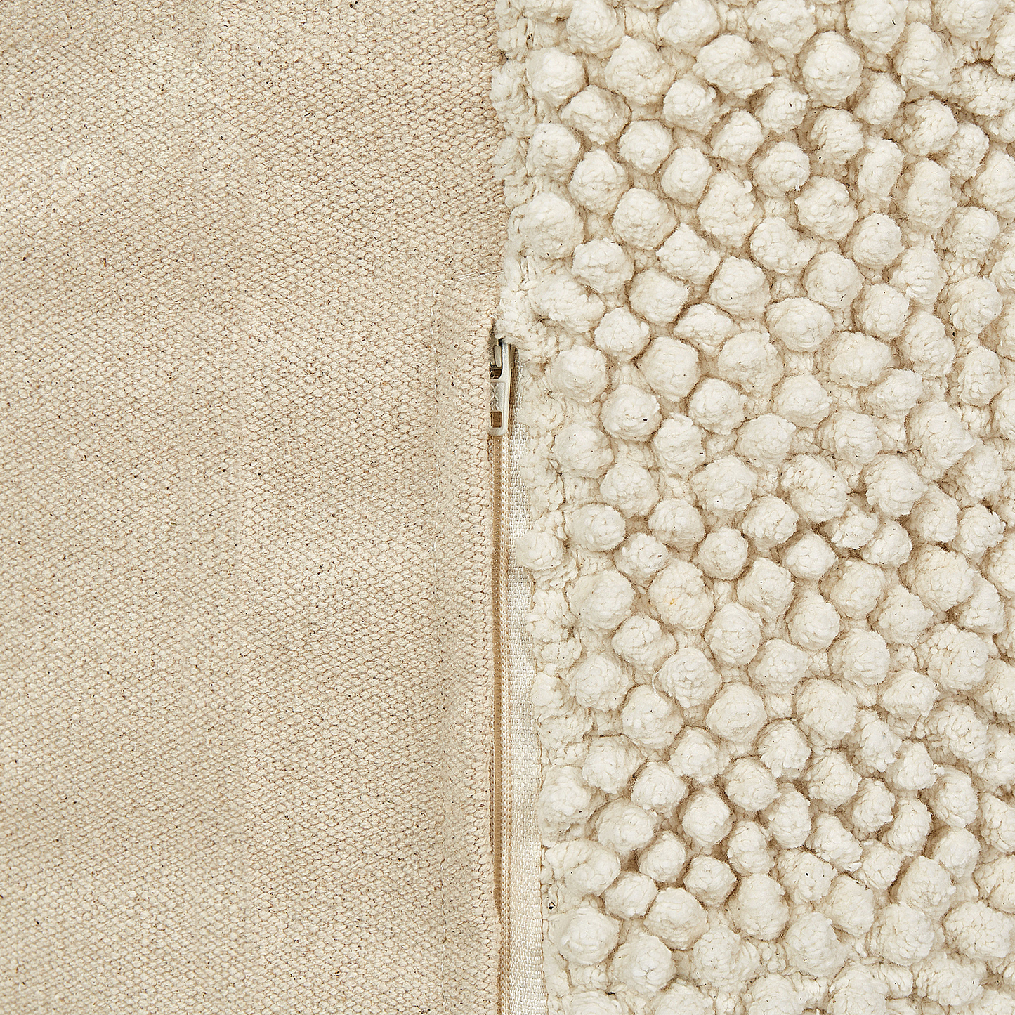 Bodenkissen JOARA Baumwolle Beige