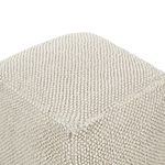 Pouf Baumwolle hellbeige 45 x 45 x 45 cm JOARA