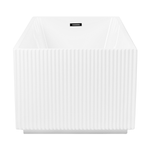 Freistehende Badewanne 169 cm x 80 cm rechteckig weiss GOCTA