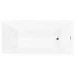 Freistehende Badewanne 169 cm x 80 cm rechteckig weiss GOCTA