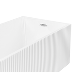 Freistehende Badewanne 169 cm x 80 cm rechteckig weiss GOCTA