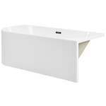 Eckbadewanne links 169 x 80 cm weiss GOCTA